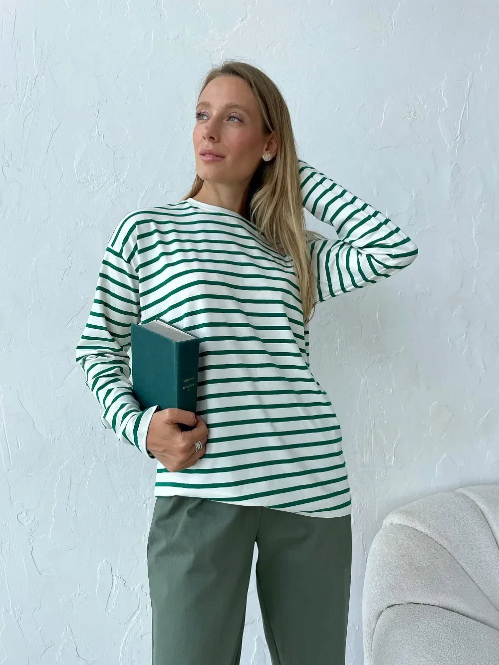 Olivia Bennet | Striped Cotton Shirt