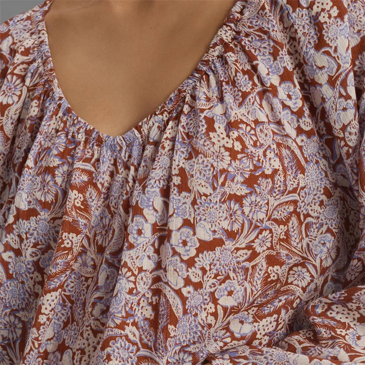 Olivia Bennet | Floral Blouse for Women in Lightweight Fabric