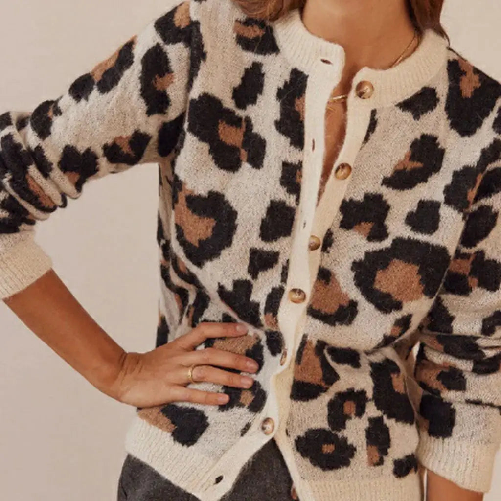 Olivia Bennet | Leopard Striped Top for Women