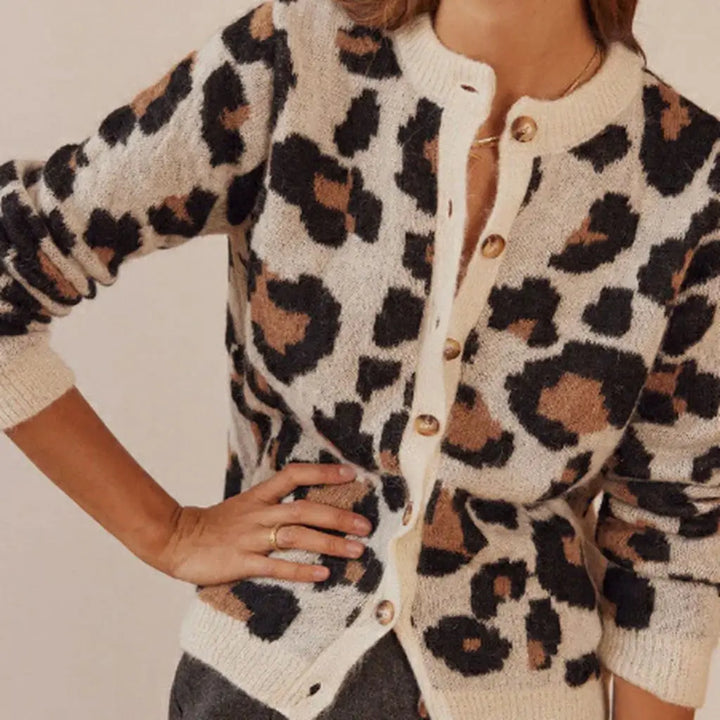Olivia Bennet | Leopard Striped Top for Women