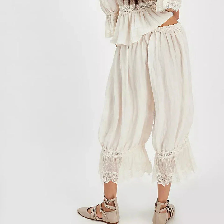 Olivia Bennet | Lace Lantern Pants for Women