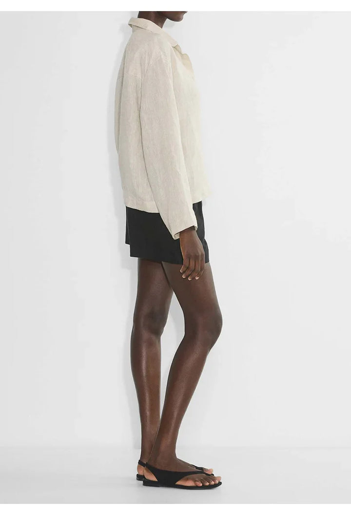 Olivia Bennet | Linen Pullover for Women in Classic Fit