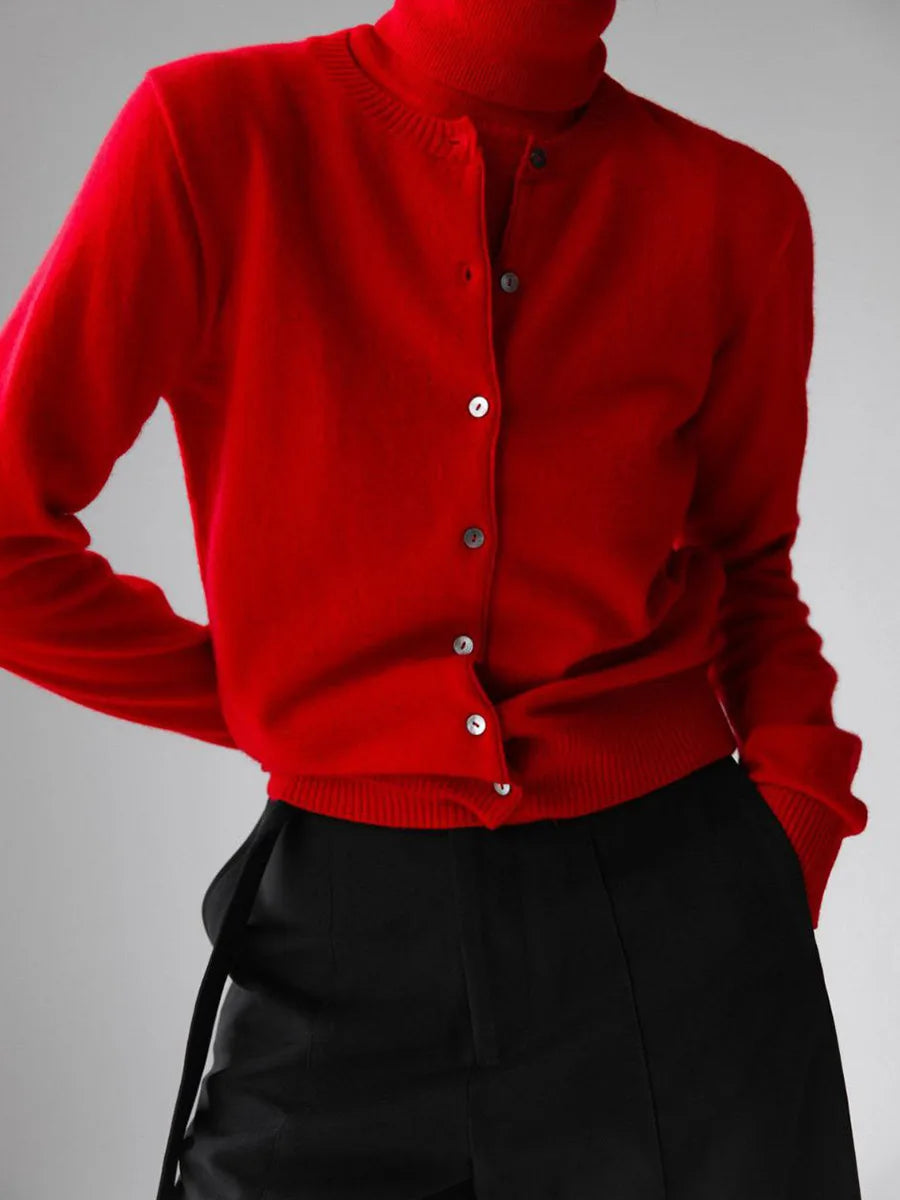 Olivia Bennet | High-Neck Vest for Women in Black