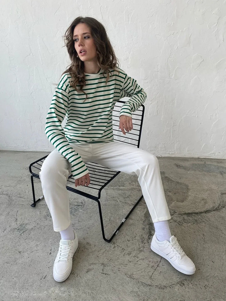 Olivia Bennet | Striped Cotton Shirt