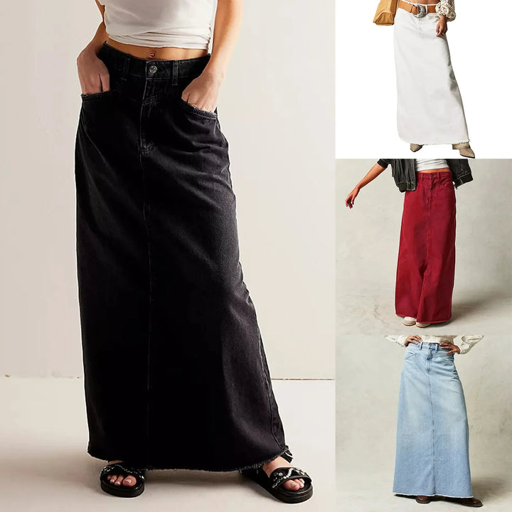 Olivia Bennet | Vintage Denim Skirt for Women