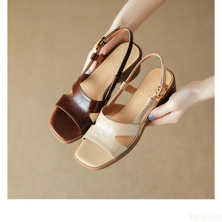 Olivia Bennet | Leather Flats for Women