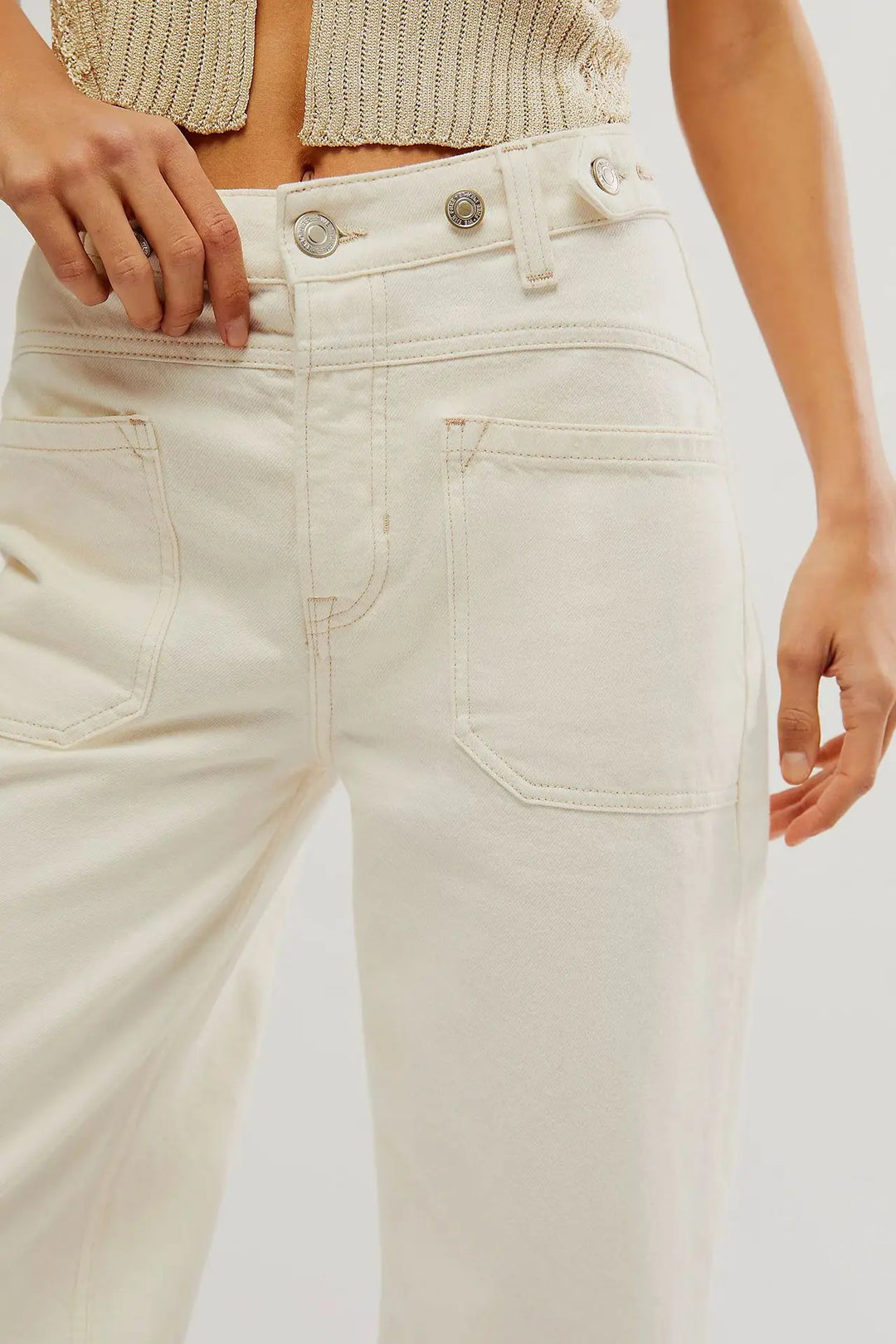 Olivia Bennet | High-Waist Wide-Leg Denim Jeans for Women