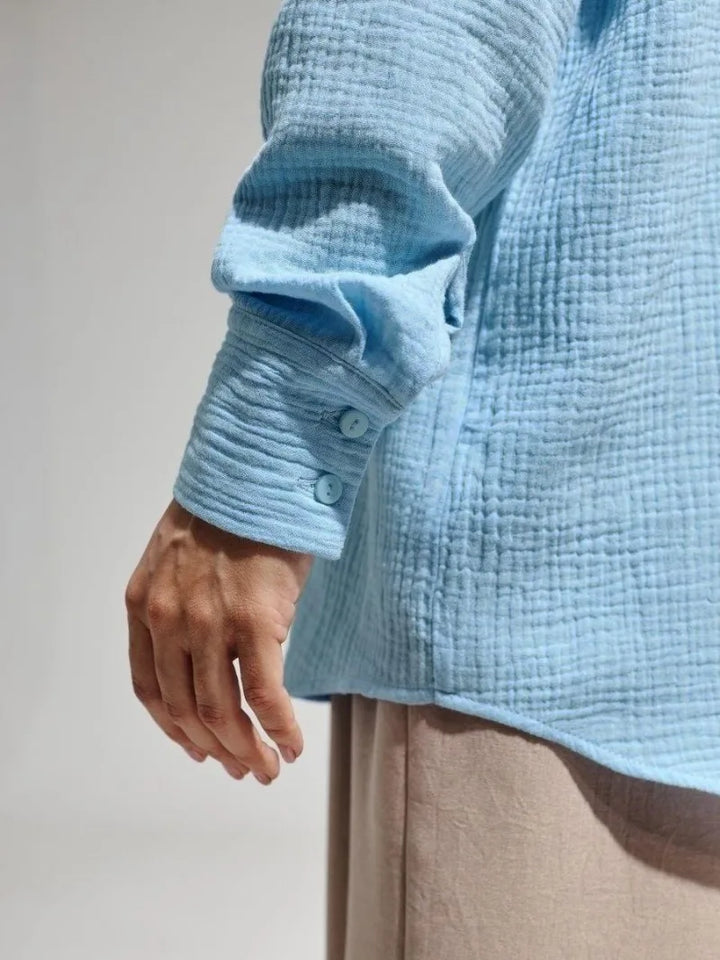Olivia Bennet | Cotton Summer Shirt for Women in White
