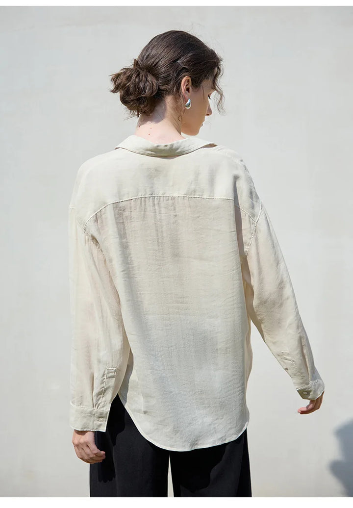 Olivia Bennet | Relaxed Ramie Button Down