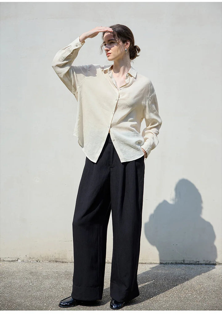 Olivia Bennet | Relaxed Ramie Button Down