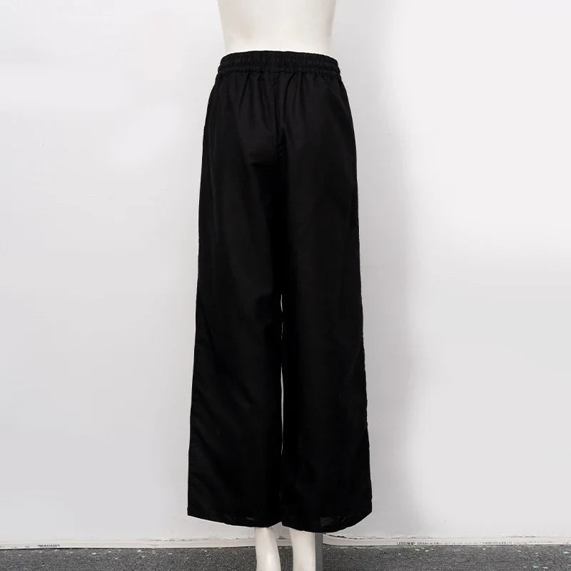 Olivia Bennet | Linen Lounge Pant for Women in Natural Fit