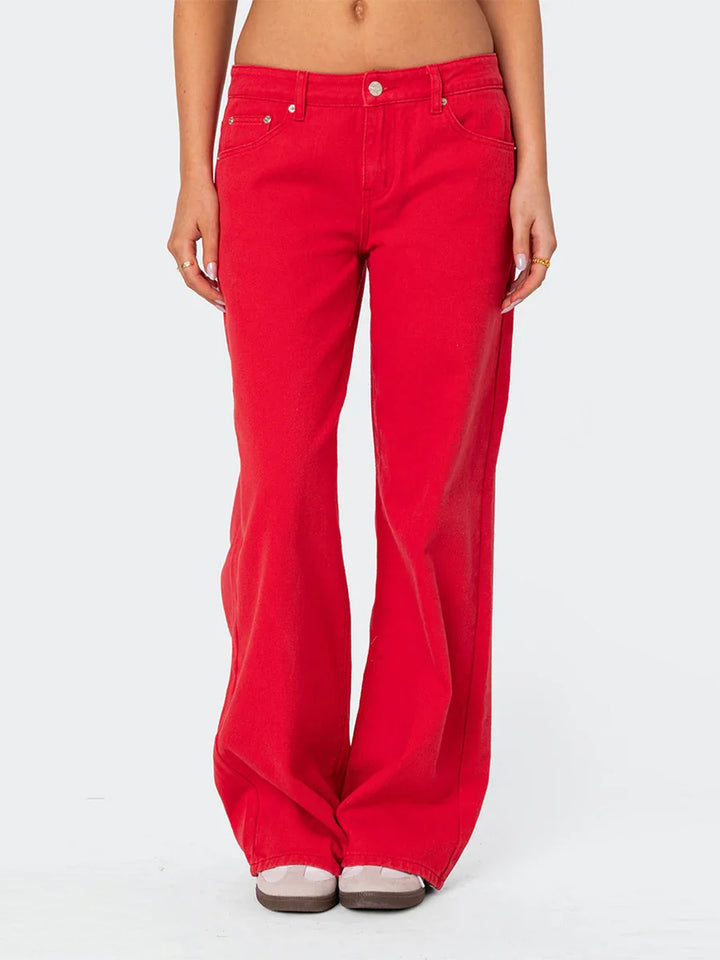 Olivia Bennet | Straight Jeans for Women in Denim