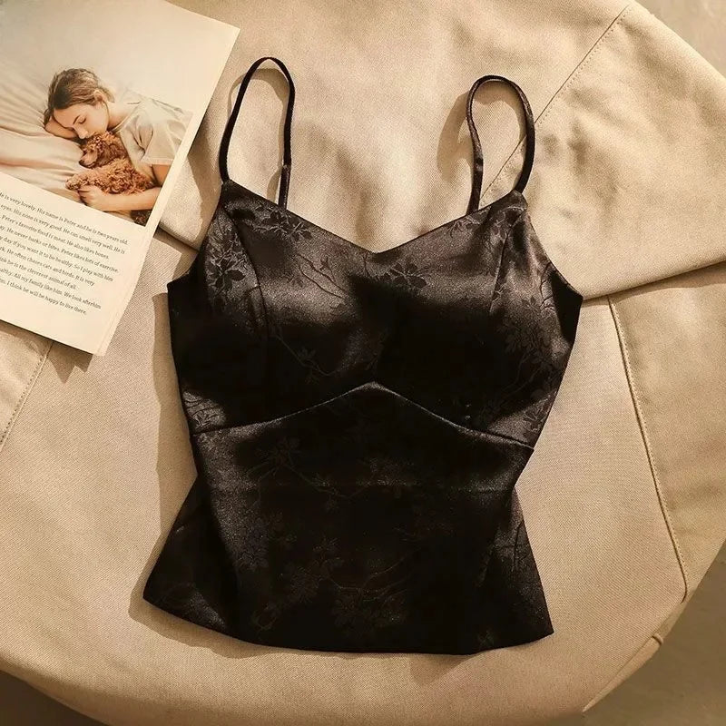 Olivia Bennet | Satin Corset for Women in Jacquard Style