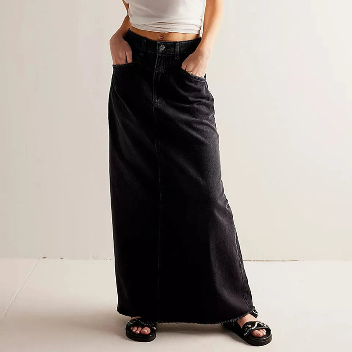 Olivia Bennet | Vintage Denim Skirt for Women