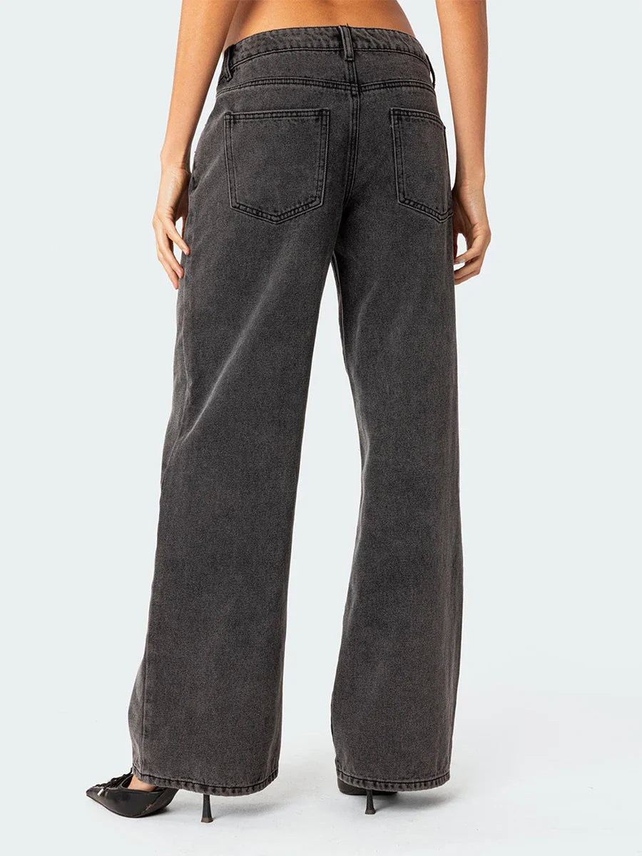 Olivia Bennet | Straight Jeans for Women in Denim