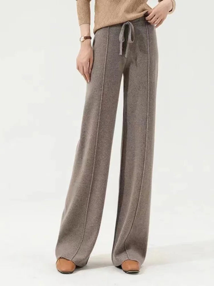 Olivia Bennet | Classic Wool Trousers for Women