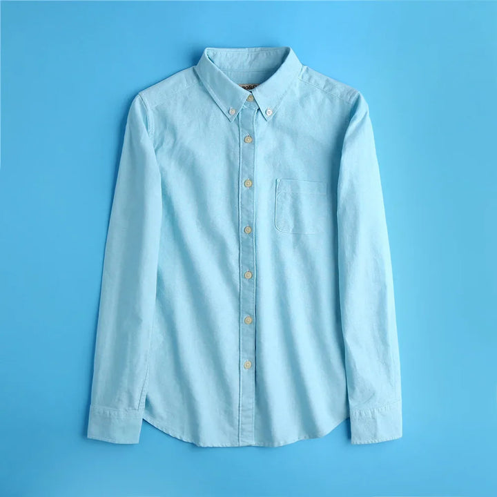 Olivia Bennet | Elegant Blouse for Women in Pastel Oxford