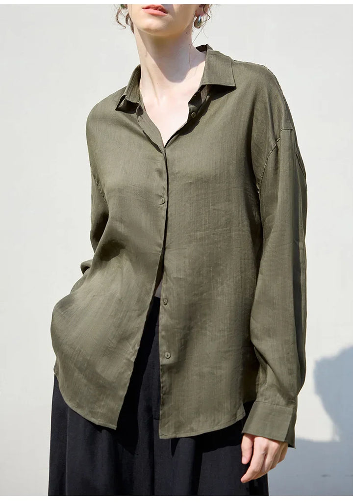 Olivia Bennet | Relaxed Ramie Button Down