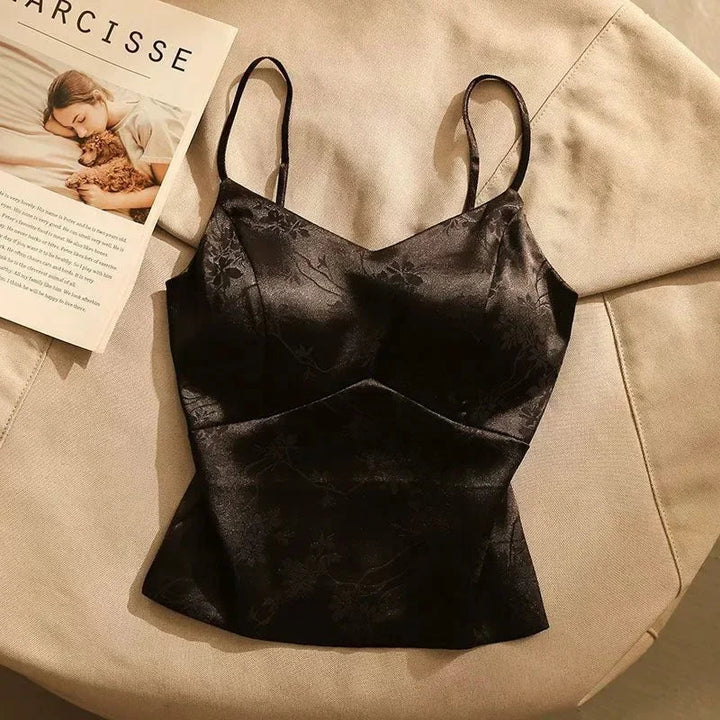 Olivia Bennet | Satin Corset for Women in Jacquard Style