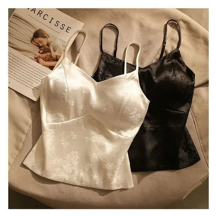 Olivia Bennet | Satin Corset for Women in Jacquard Style