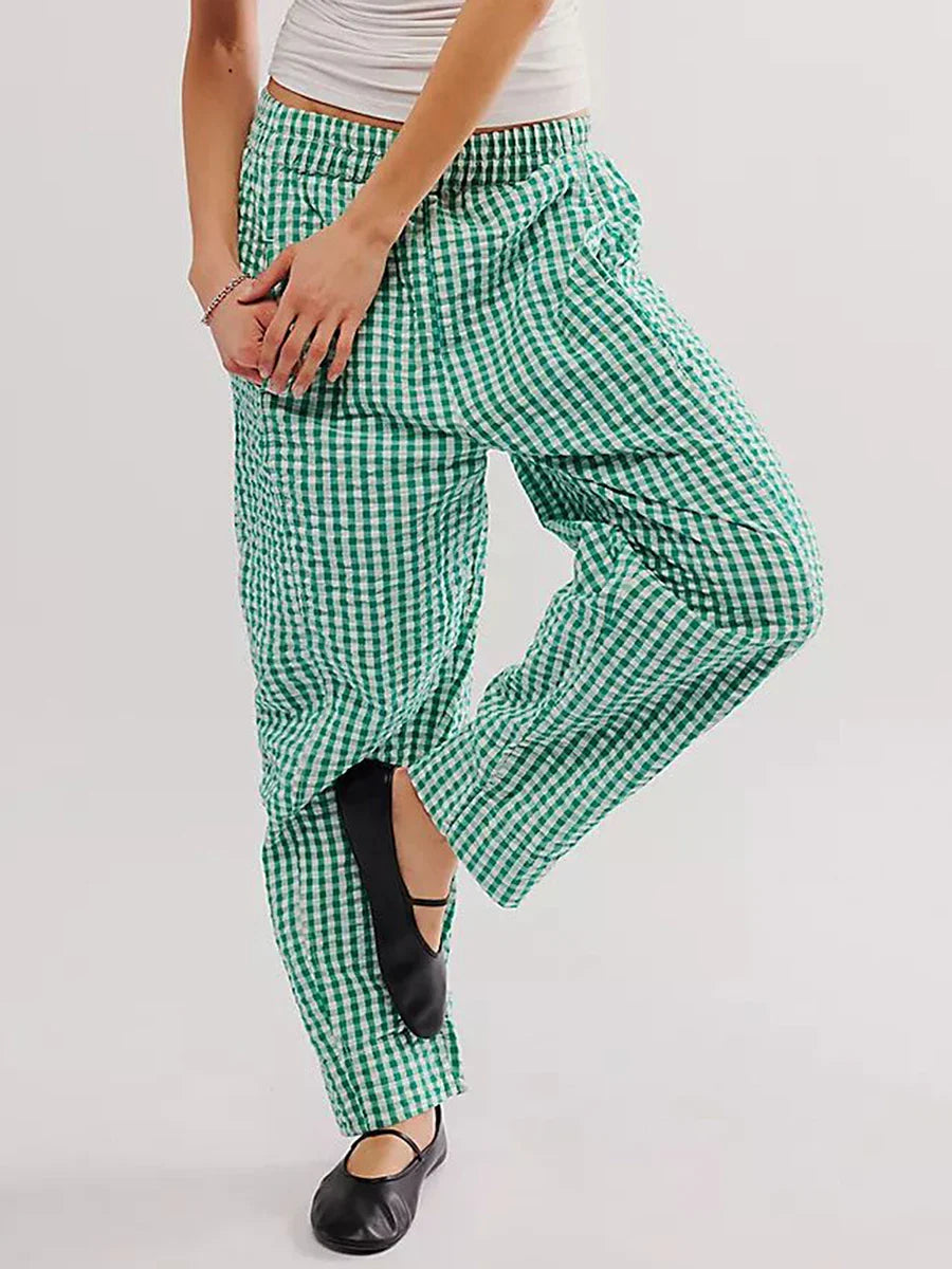 Olivia Bennet | Lounge Pants for Women in Soft Fabric, Relaxed Fit, Gray