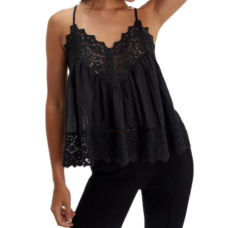 Olivia Bennet | Lace Cami for Women in White