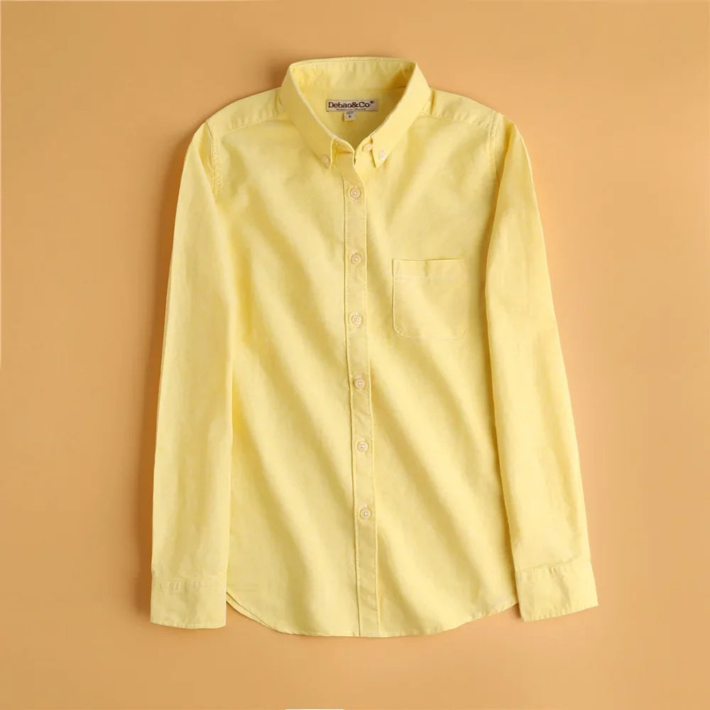 Olivia Bennet | Elegant Blouse for Women in Pastel Oxford