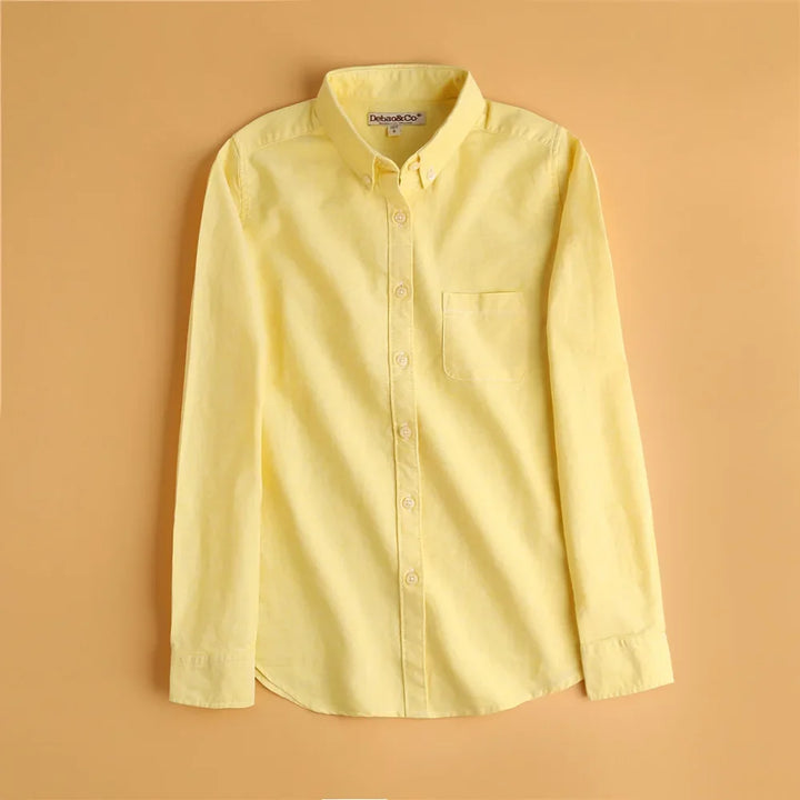 Olivia Bennet | Elegant Blouse for Women in Pastel Oxford