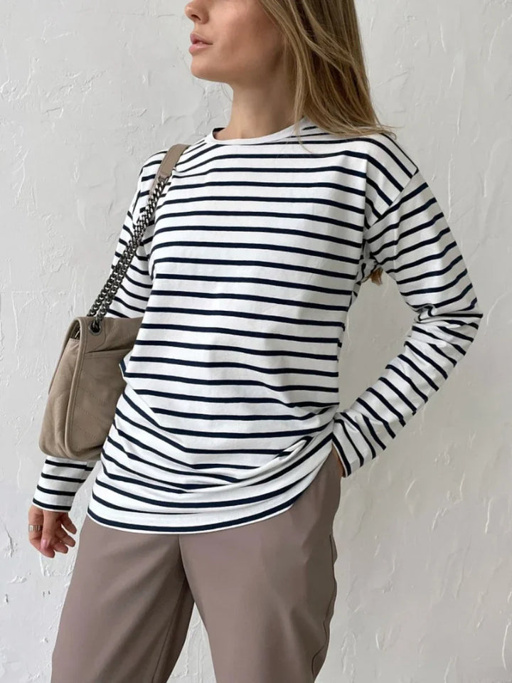 Olivia Bennet | Striped Cotton Shirt
