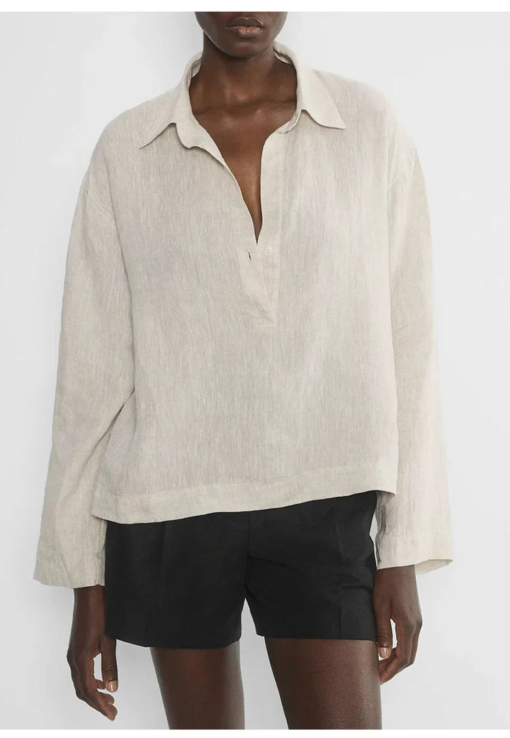 Olivia Bennet | Linen Pullover for Women in Classic Fit