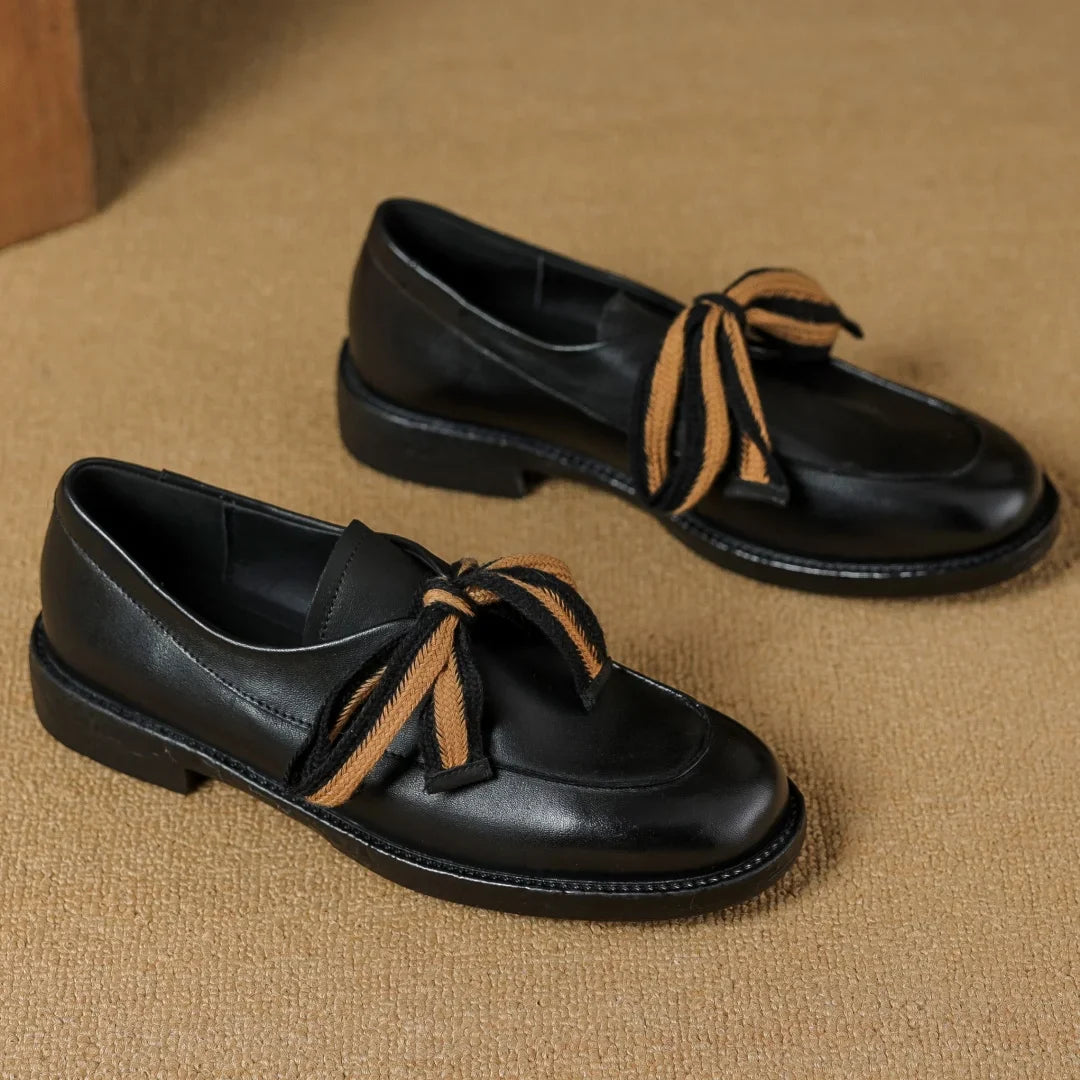 Olivia Bennet | Classic Leather Loafers for Women