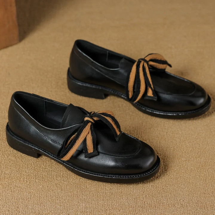 Olivia Bennet | Classic Leather Loafers for Women