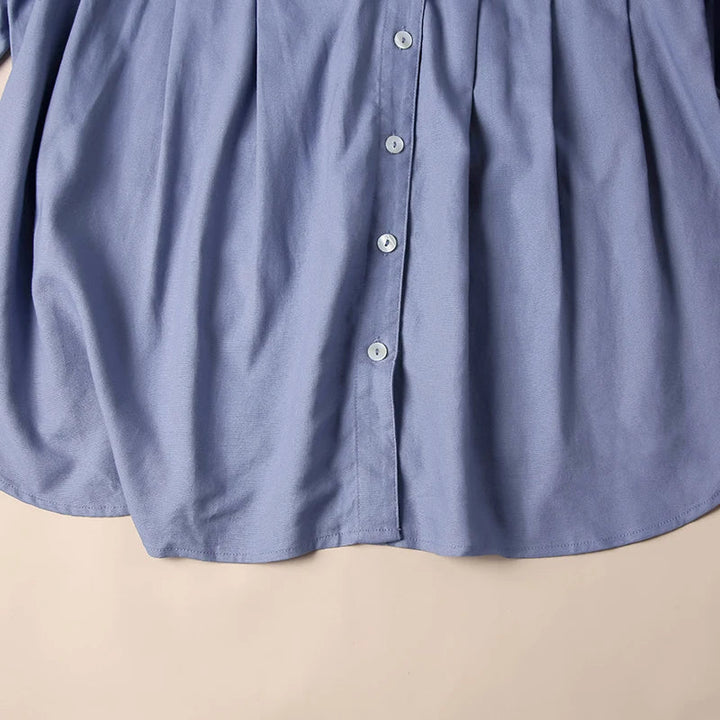 Olivia Bennet | Gathered Lantern Sleeve Blouse