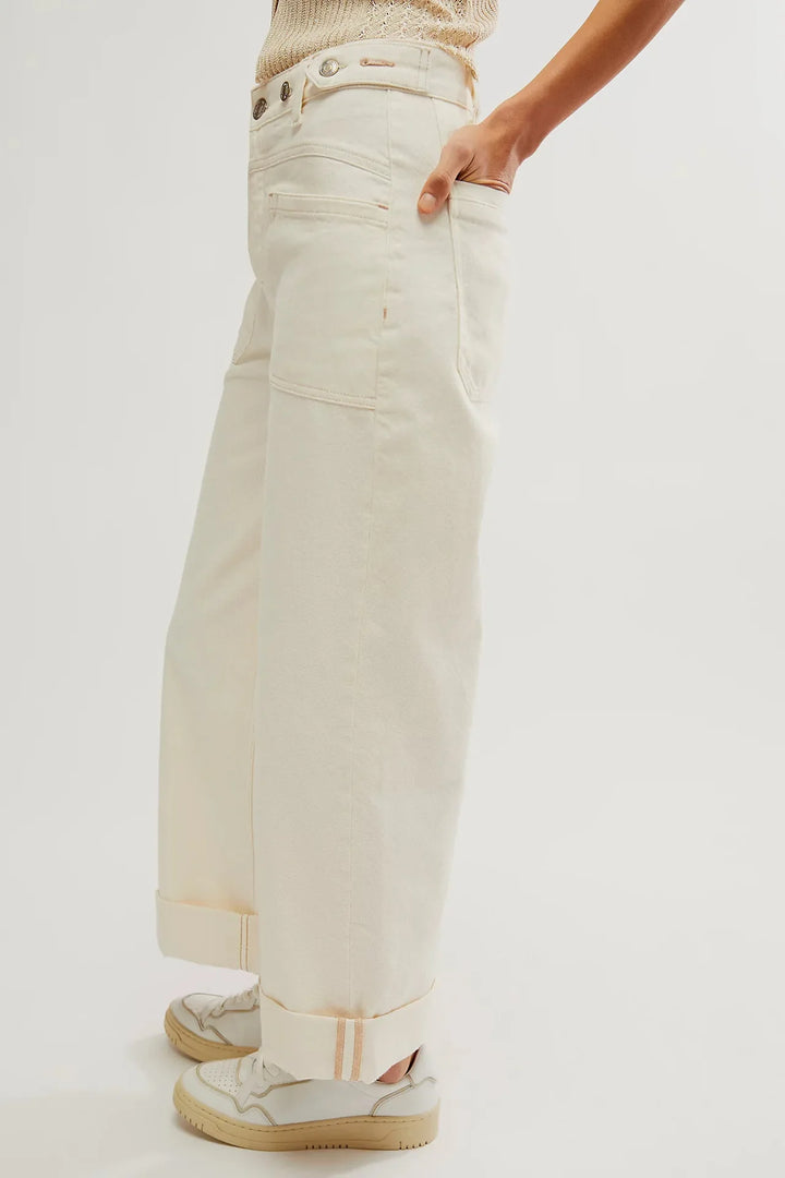 Olivia Bennet | High-Waist Wide-Leg Denim Jeans for Women