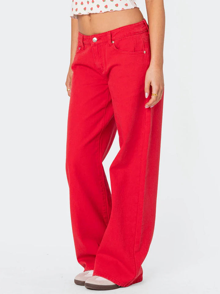 Olivia Bennet | Straight Jeans for Women in Denim