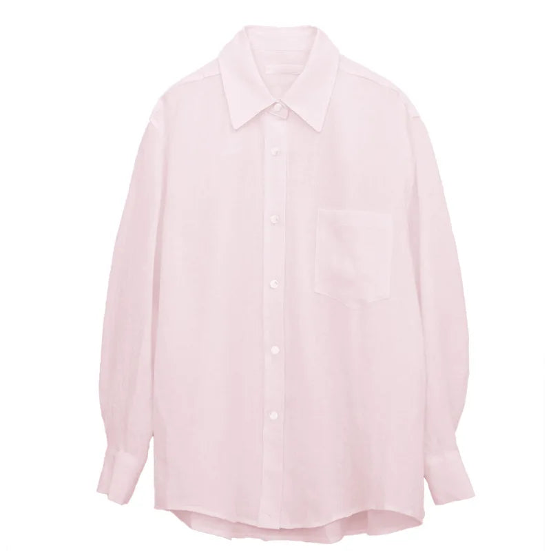 Olivia Bennet | Oversized Linen Blouse