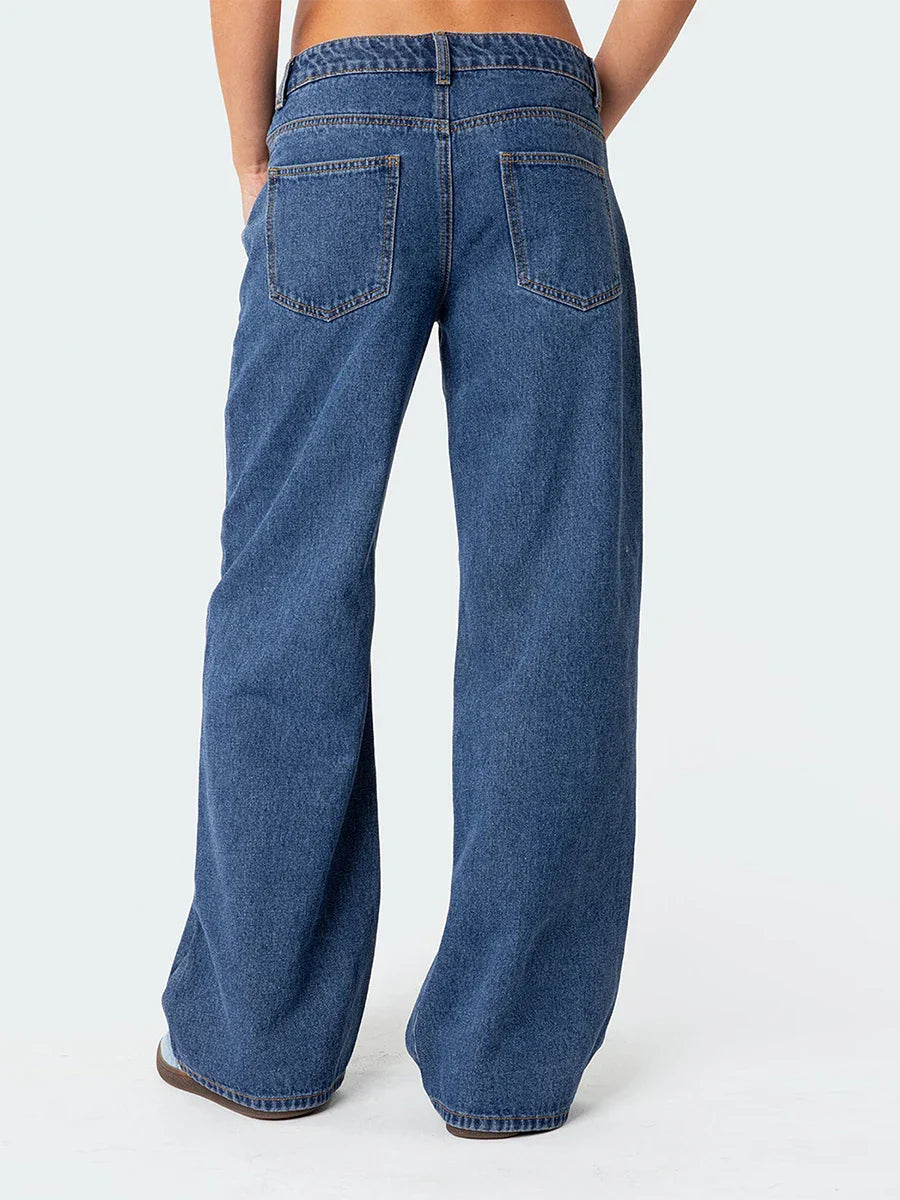 Olivia Bennet | Straight Jeans for Women in Denim