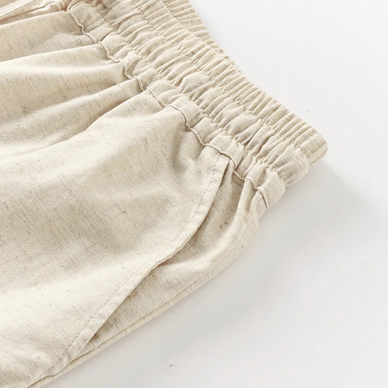 Olivia Bennet | Linen Lounge Pant for Women in Natural Fit