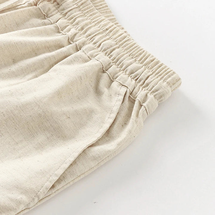 Olivia Bennet | Linen Lounge Pant for Women in Natural Fit