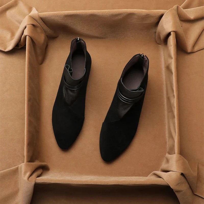 Olivia Bennet | Italian Crest Suede Boots for Women