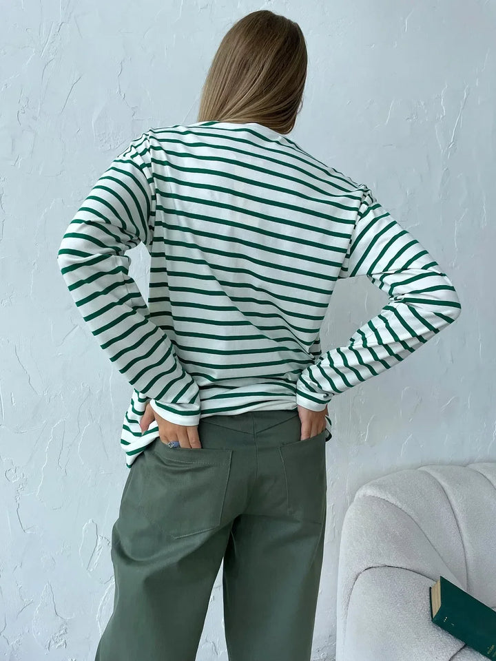 Olivia Bennet | Striped Cotton Shirt