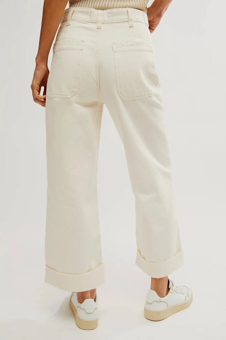 Olivia Bennet | High-Waist Wide-Leg Denim Jeans for Women