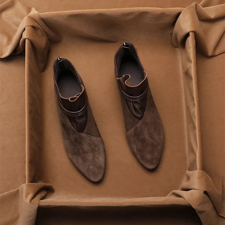 Olivia Bennet | Italian Crest Suede Boots for Women