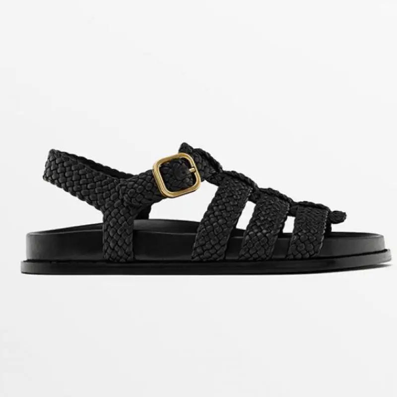 Olivia Bennet | Woven Sandals for Women in Natural Color