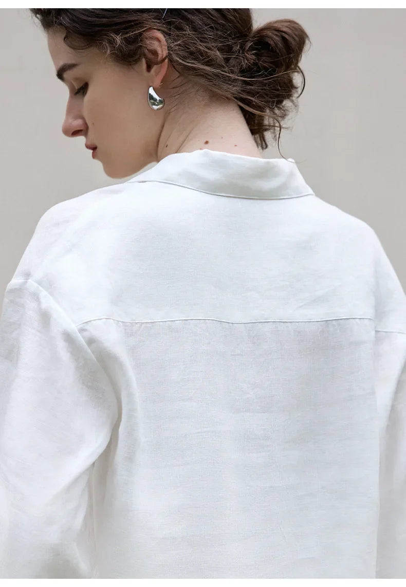 Olivia Bennet | Linen Pullover for Women in Classic Fit
