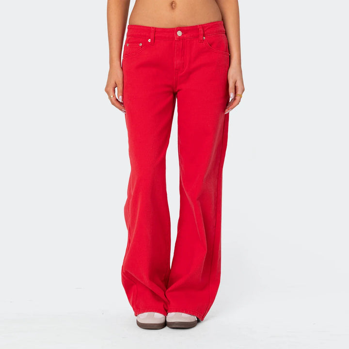 Olivia Bennet | Straight Jeans for Women in Denim