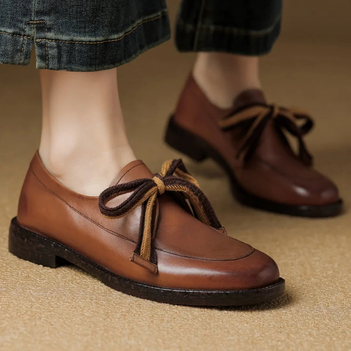 Olivia Bennet | Classic Leather Loafers for Women