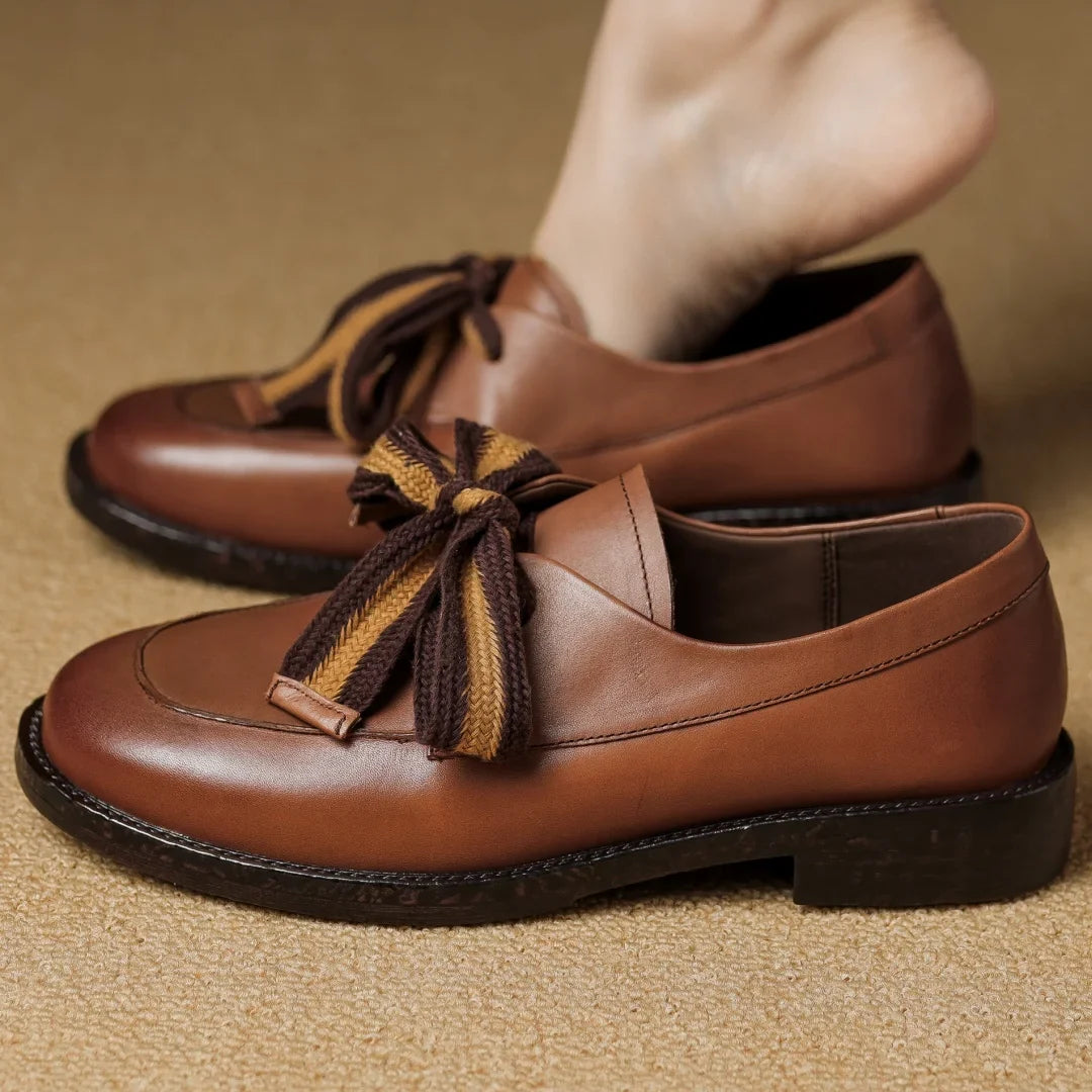Olivia Bennet | Classic Leather Loafers for Women