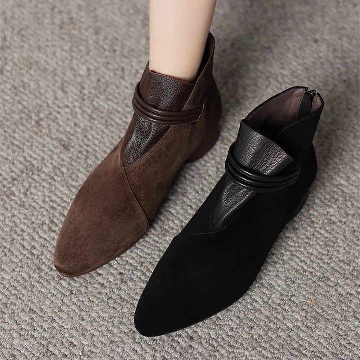 Olivia Bennet | Italian Crest Suede Boots for Women