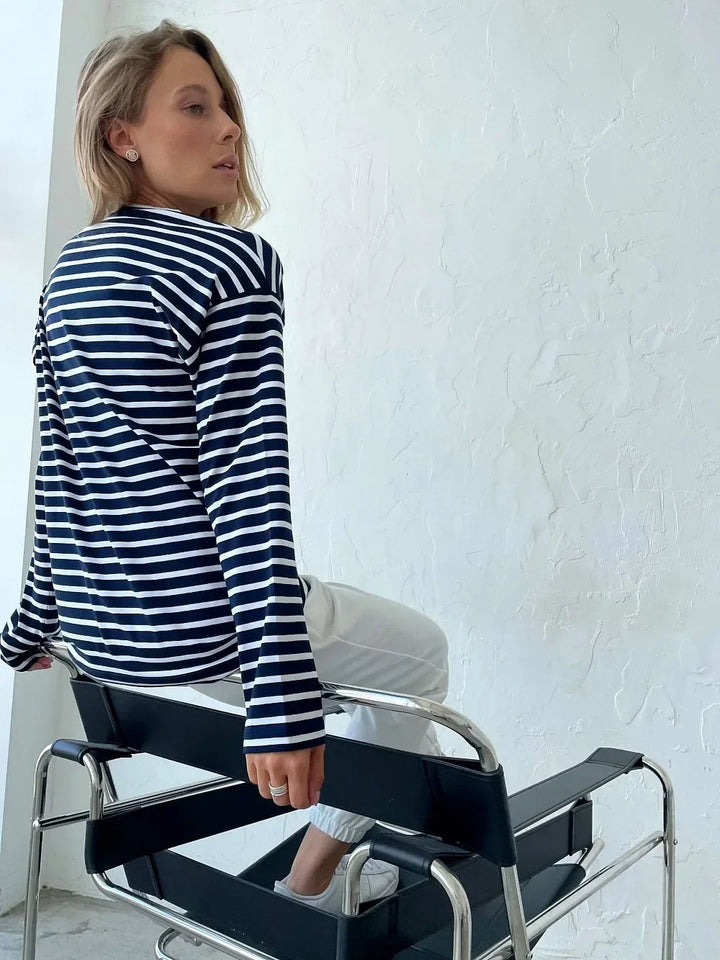 Olivia Bennet | Striped Cotton Shirt